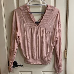 Pink long sleeved shirt
